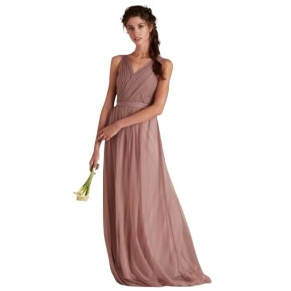 Birdy Grey Christina Convertible Bridesmaid Dress in Sandy Mauve Size Small - Picture 1 of 12